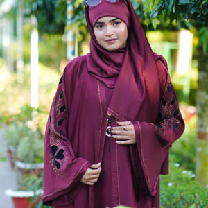 ডিপ মেরুন + ওড়না সেট